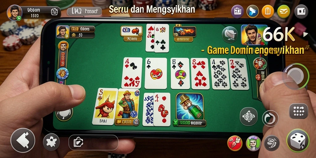 Tampilan gameplay seru dalam 66K dengan fitur interaktif.