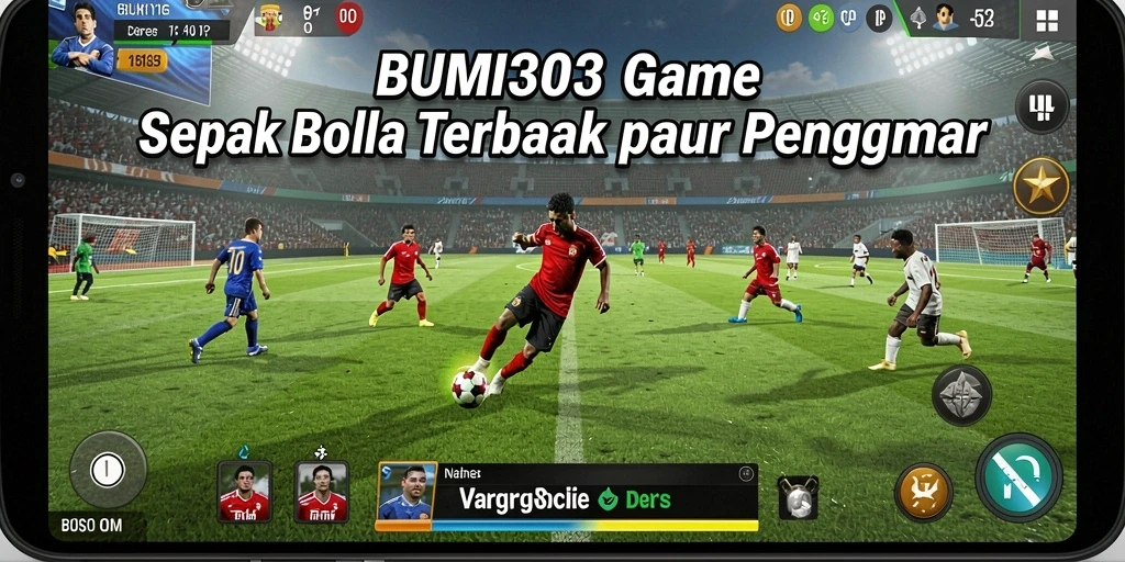 Tampilan menarik dari permainan sepak bola di BUMI303.