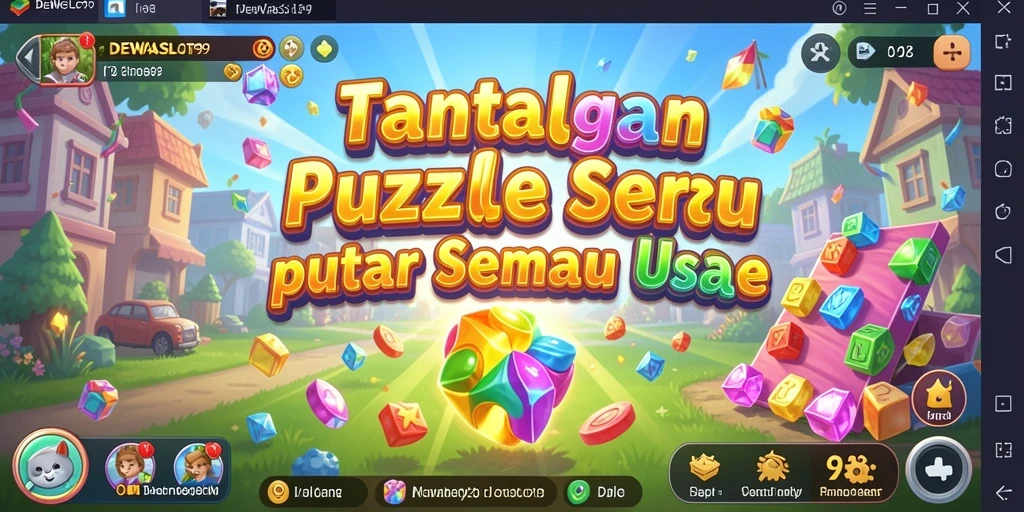 Screenshot DEWASLOT99 menunjukkan gameplay seru dan menantang puzzle.