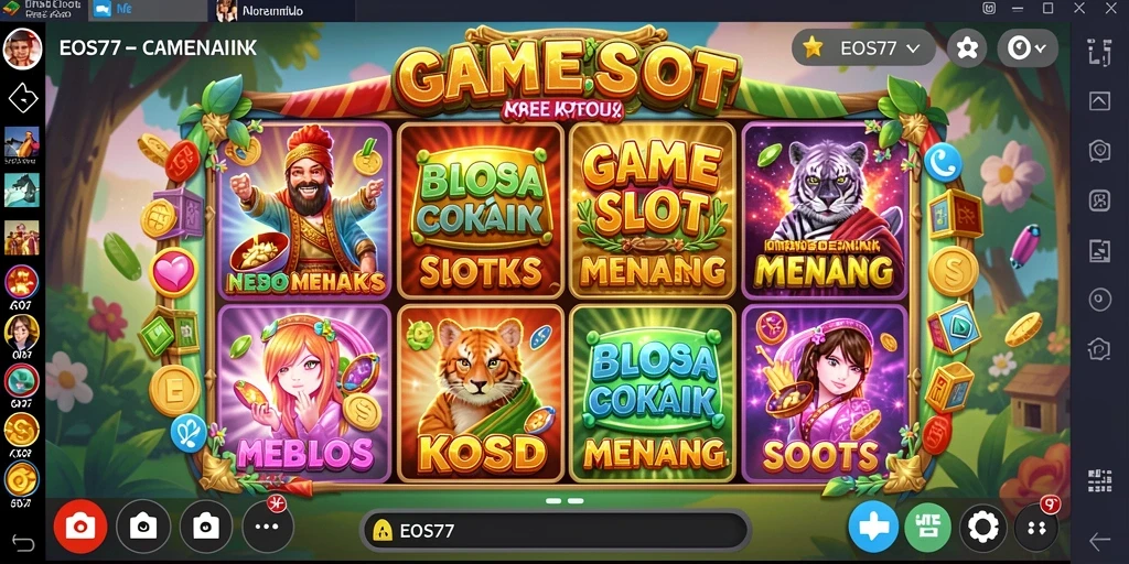 Tampilan menarik dari gameplay Slot EOS77 dengan efek visual yang menawan.