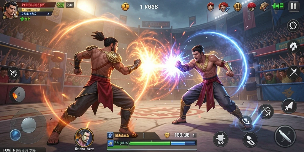 Gameplay <strong>F08</strong> yang menegangkan dengan aksi pertarungan intens.
