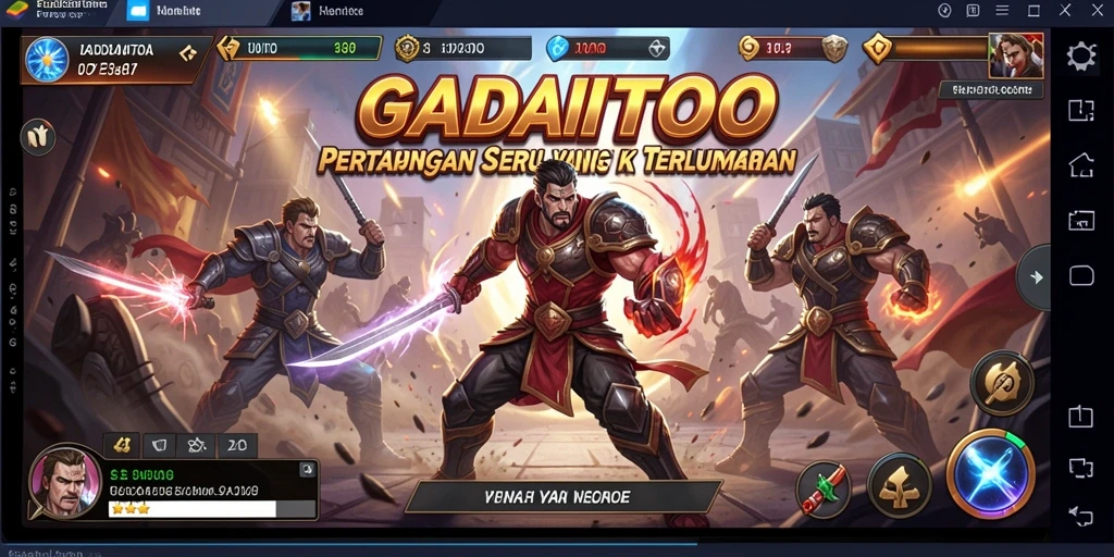 Tampilan aksi pertarungan seru di GADAITOTO