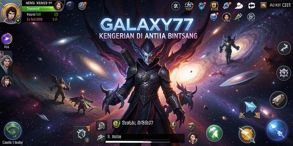Screenshot menampilkan momen menegangkan dari gameplay GALAXY77.