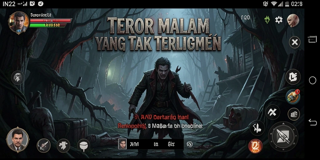Screenshot gameplay IN22 menampilkan momen-momen menegangkan di dunia Horror.