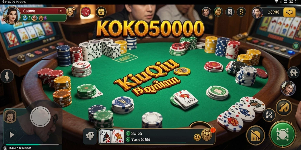 Tampilan gameplay seru dalam KOKO5000, permainan QiuQiu yang menarik.