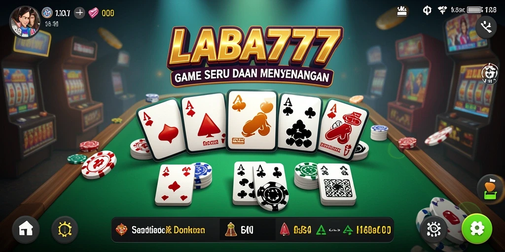 Tampilan gameplay LABA777 dengan suasana bermain Domino yang seru.