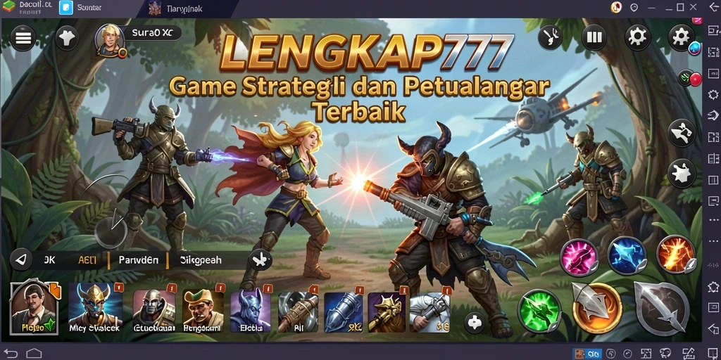 Tampilan gameplay menarik dari LENGKAP777 yang menunjukkan pertempuran strategis.