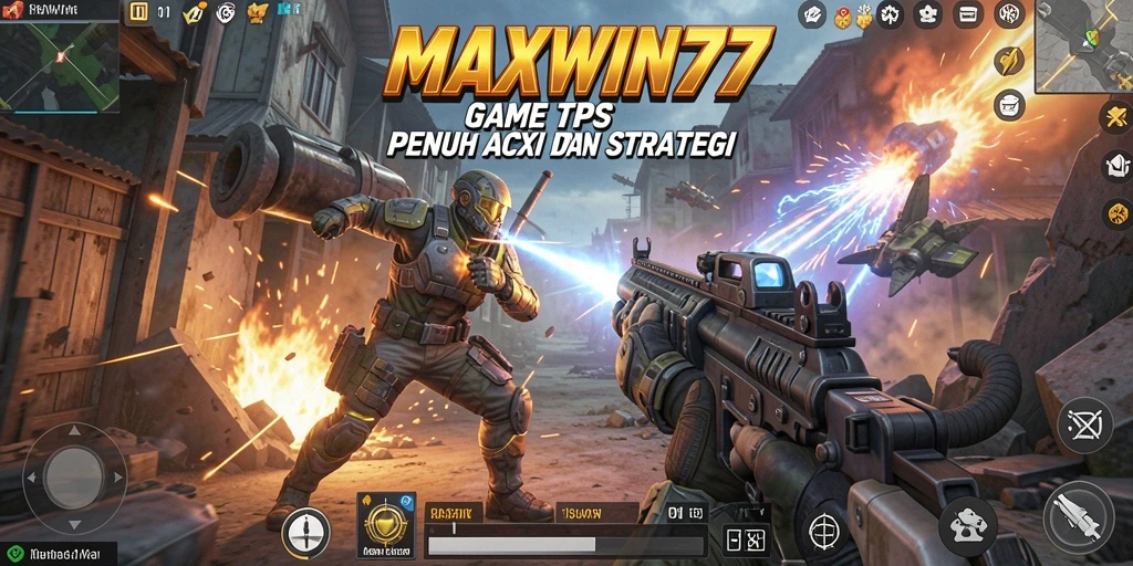 Tampilan gameplay seru dan aksi mendebarkan di MAXWIN77.