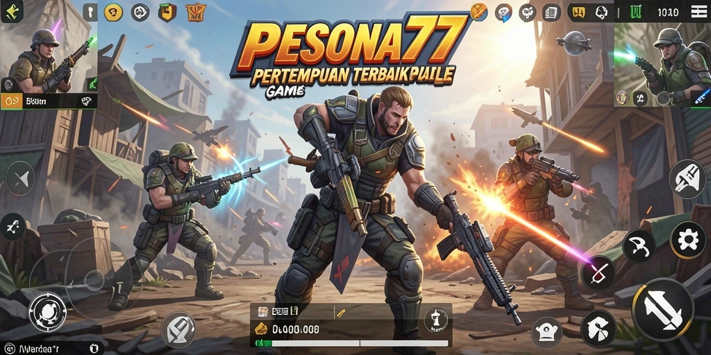Gameplay seru PESONA77 dalam pertempuran Battle Royale.