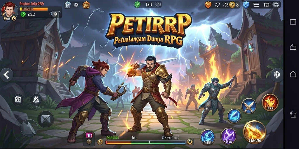 Tampilan asyik dari gameplay RPG yang menantang.