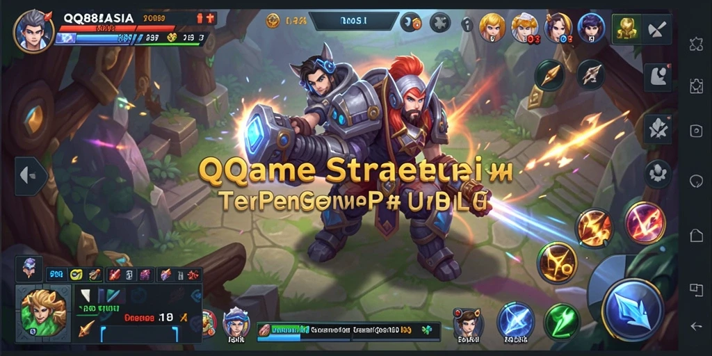 Screenshot gameplay <strong>QQ88ASIA</strong> yang menampilkan strategi pertempuran mendalam.