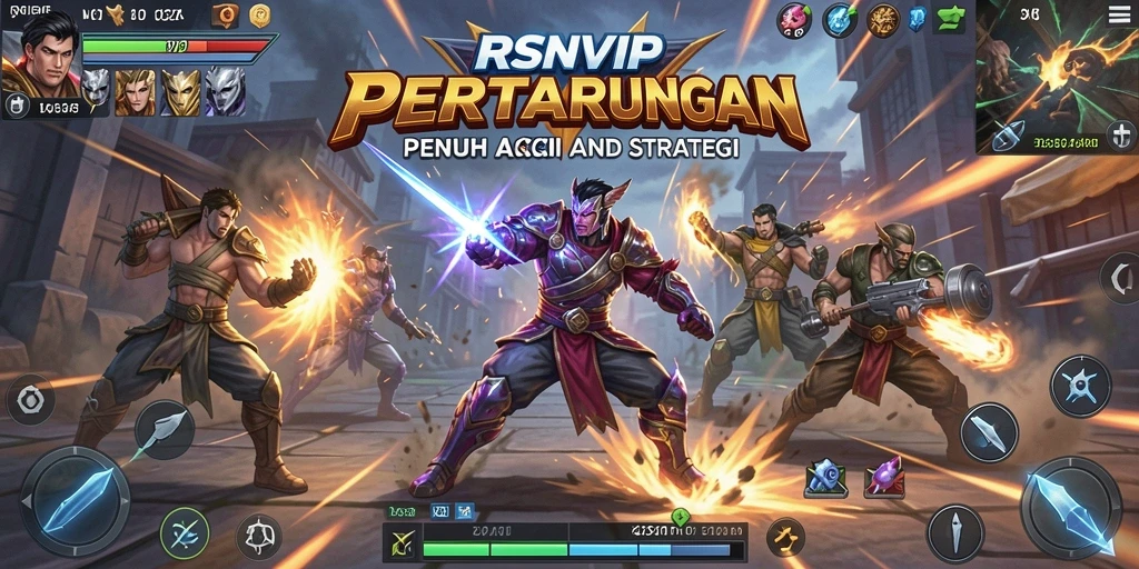 Tampilan gameplay RSNVIP yang penuh aksi dan pertarungan menegangkan.