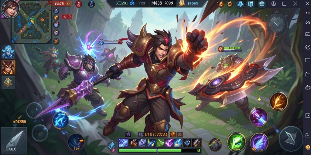 Tampilan gameplay epik SE328 dalam pertempuran MOBA yang menegangkan.