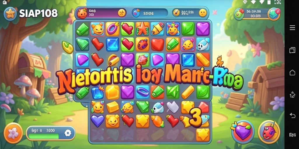 Screenshot gameplay SIAP108 yang penuh warna dan menarik.
