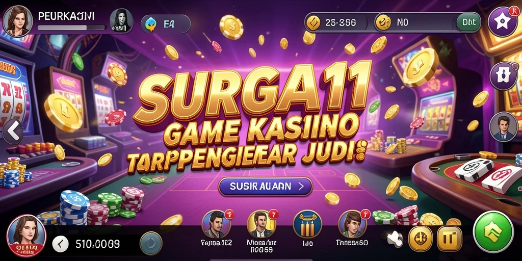 Tampilan menarik dari gameplay SURGA11 yang memikat pemain kasino.