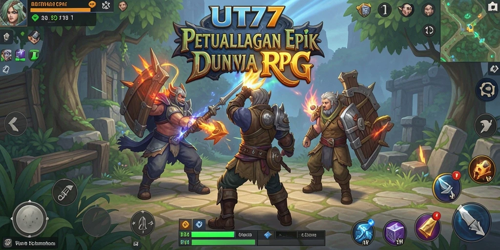 Tampilan gameplay UT77 yang memukau dengan karakter yang dinamis.